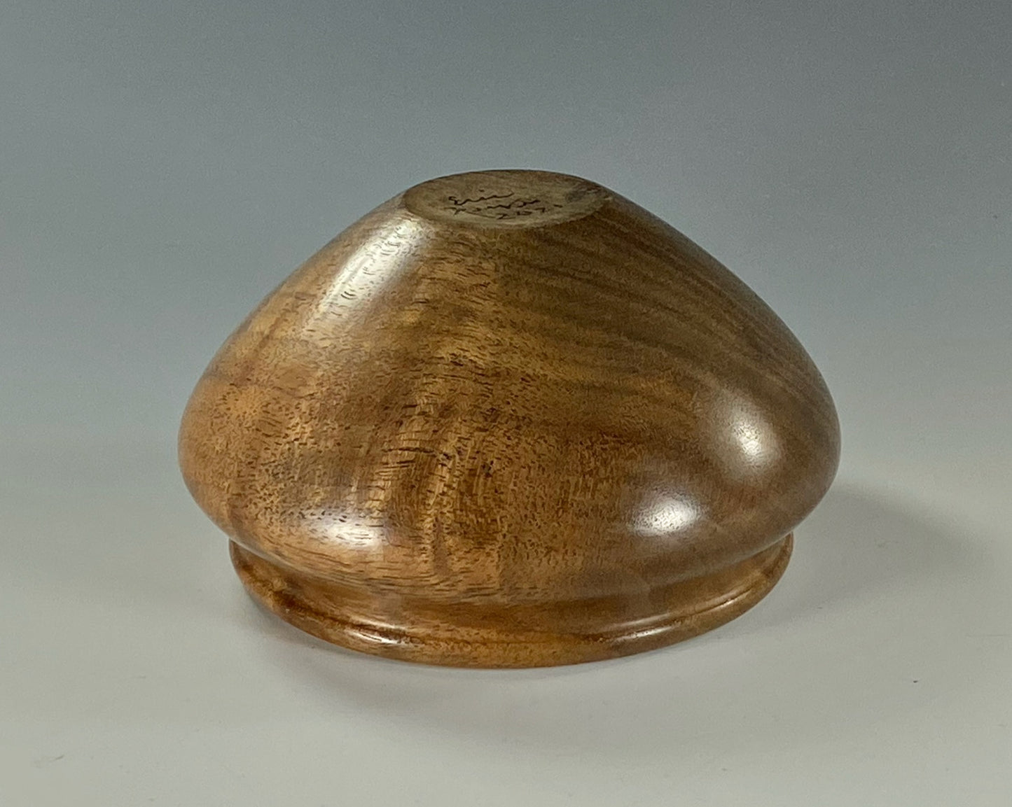 ENCLOSED FORM TURNED FROM CLARO WALNUT