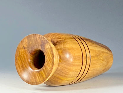 TWIG VASE TURNED FROM CANARYWOOD