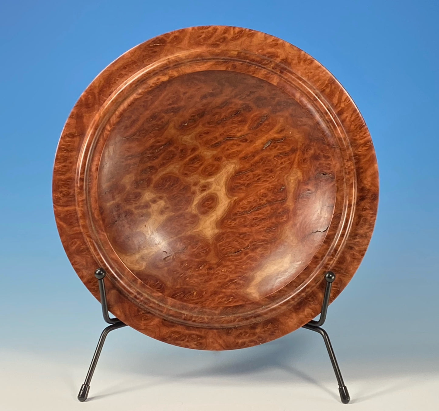 DECORATIVE BOWL TURNED FROM RED MALLEE BURL