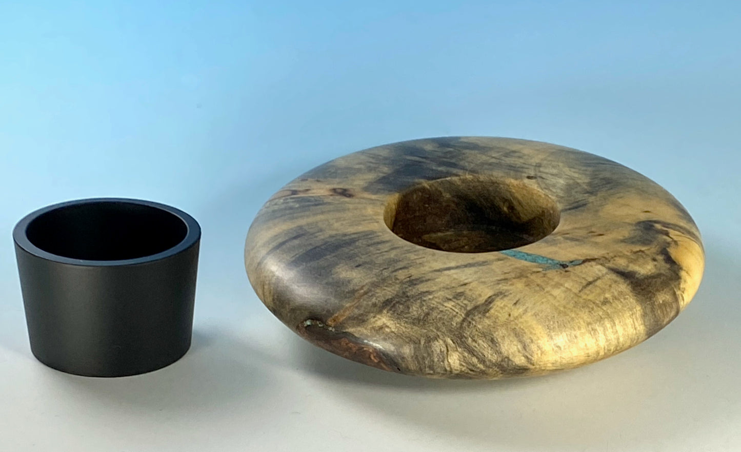 ICKEBANA TURNED FROM BUCKEYE BURL