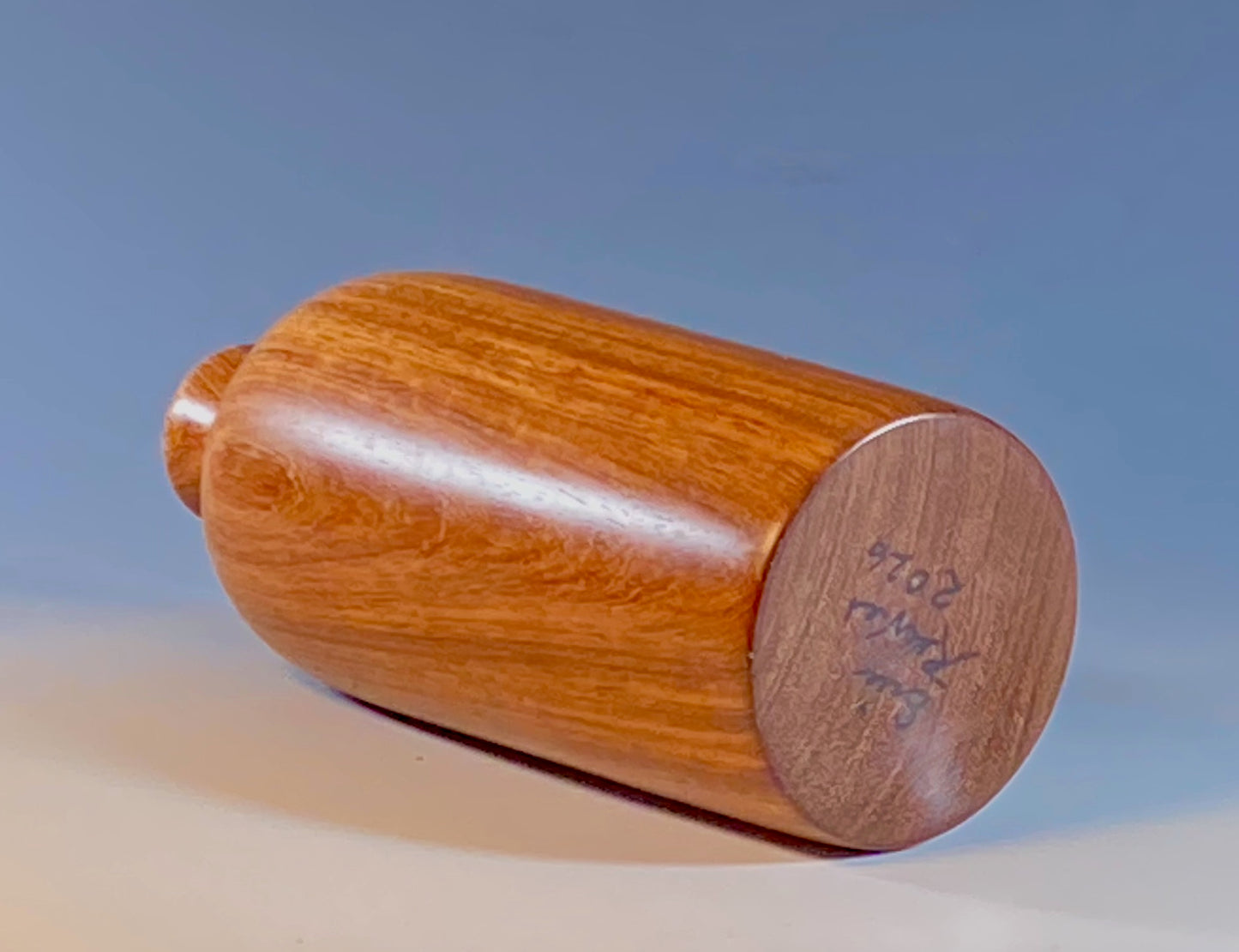 TWIG VASE TURNED FROM AFRICAN MAHOGANY