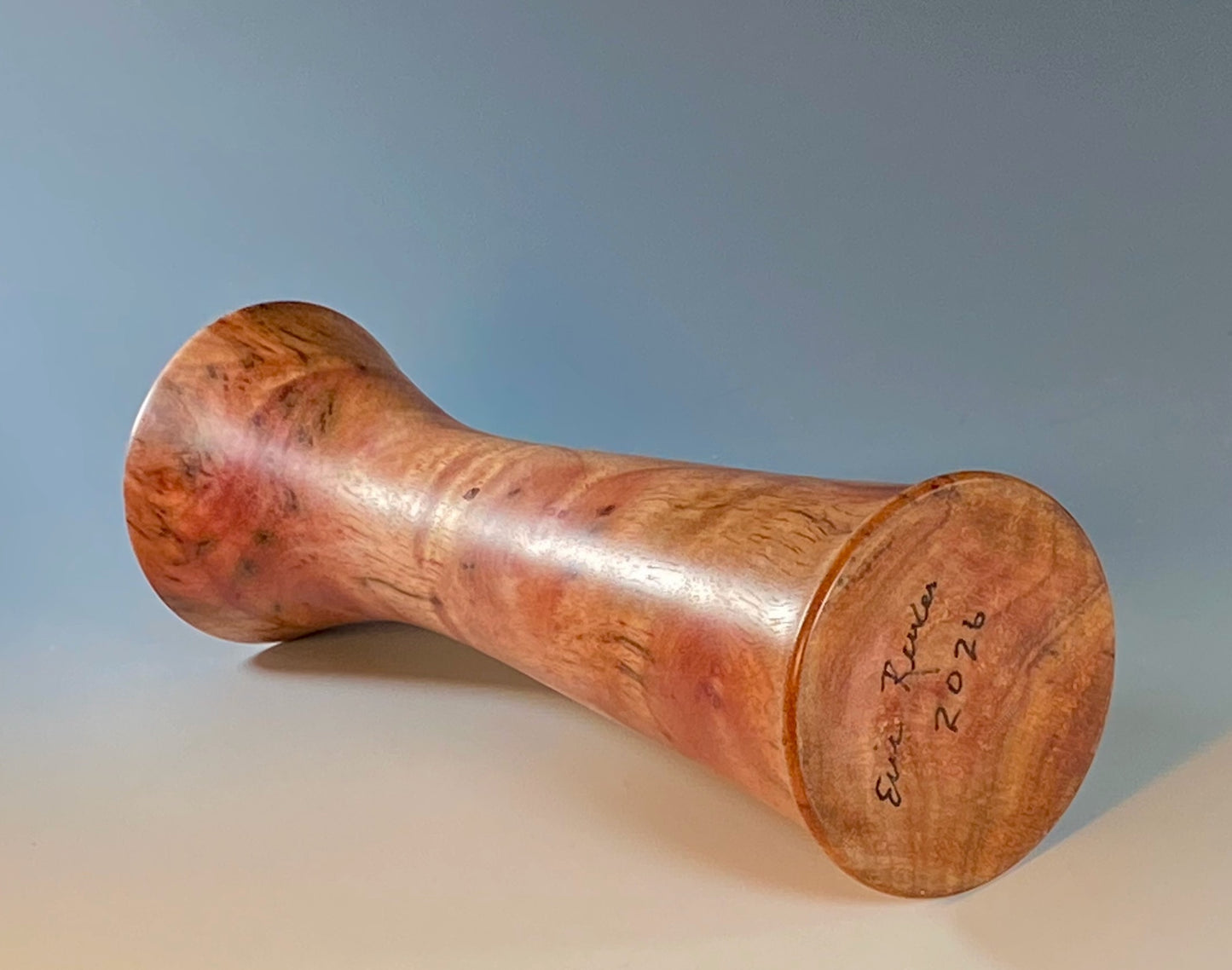 TALL TWIG VASE TURNED FROM CAMPHOR BURL