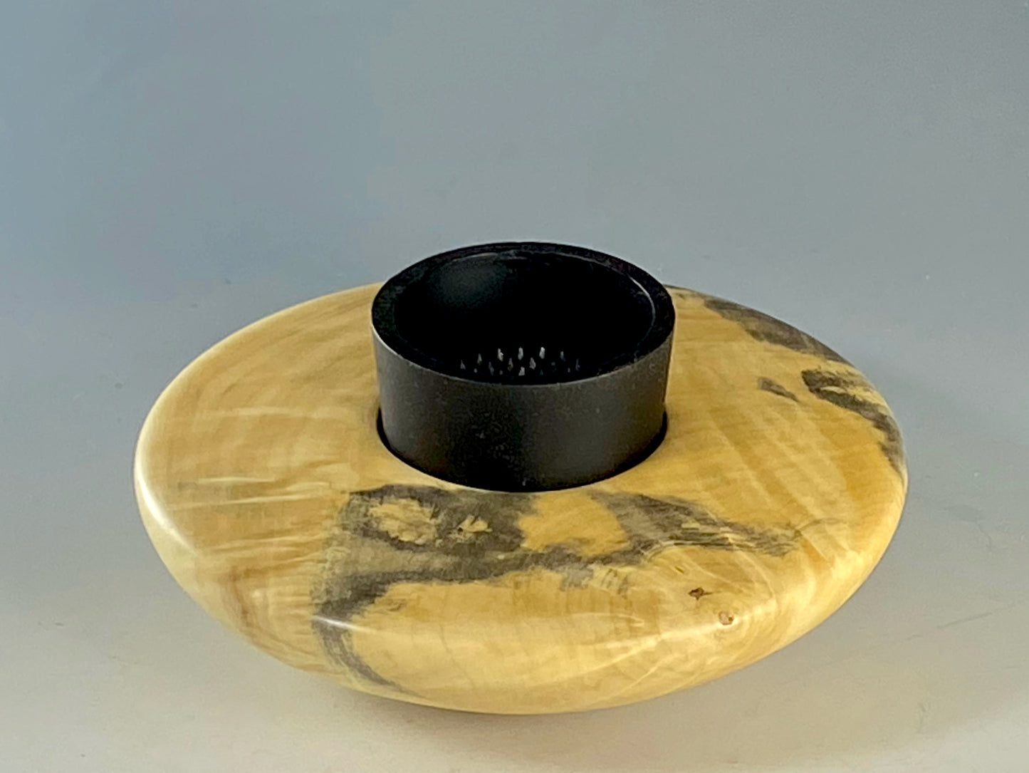 ICKEBANA TURNED FROM BUCKEYE BURL, WITH WATERHOLDING PIN BARREL