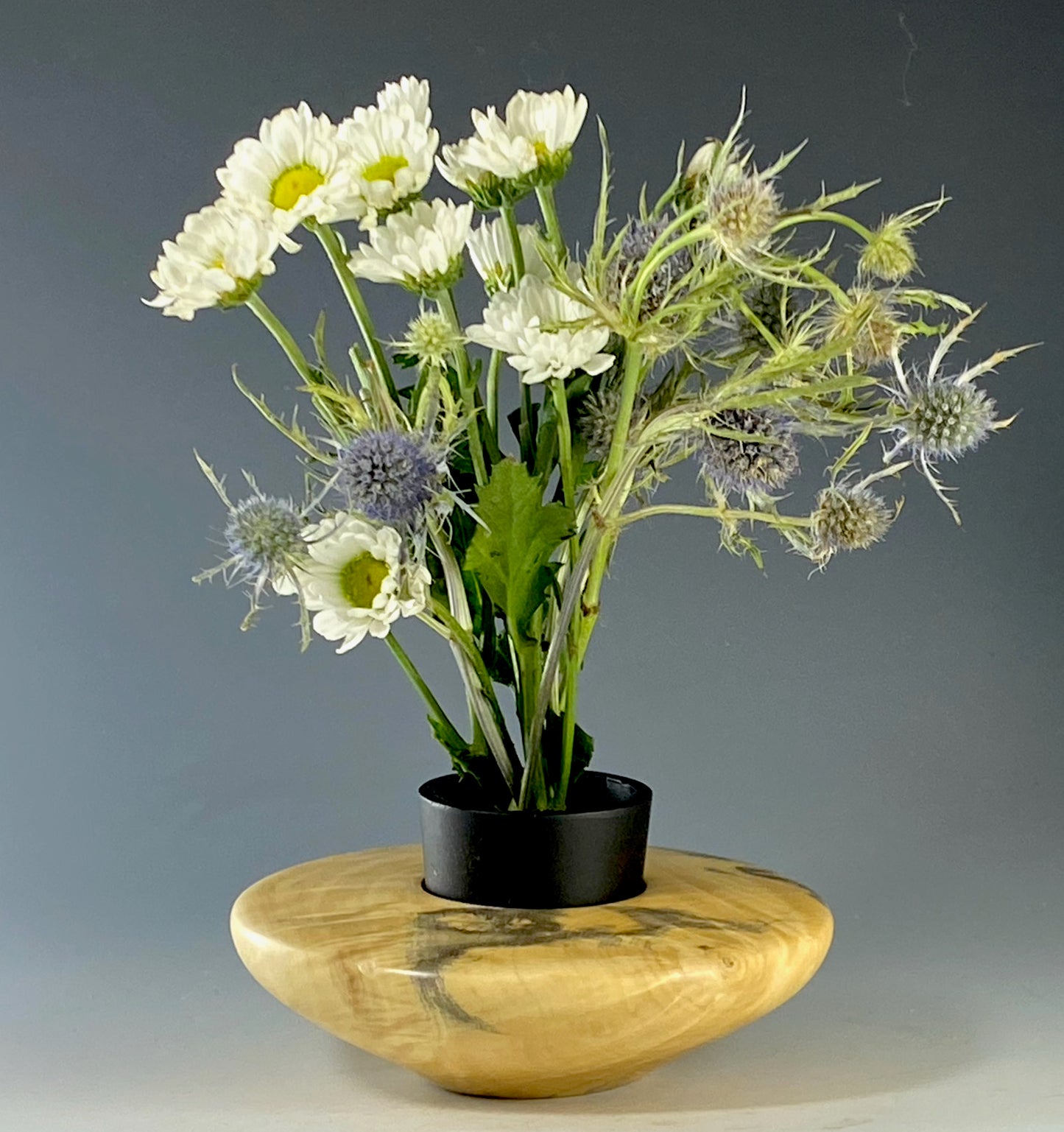 ICKEBANA TURNED FROM BUCKEYE BURL, WITH WATERHOLDING PIN BARREL