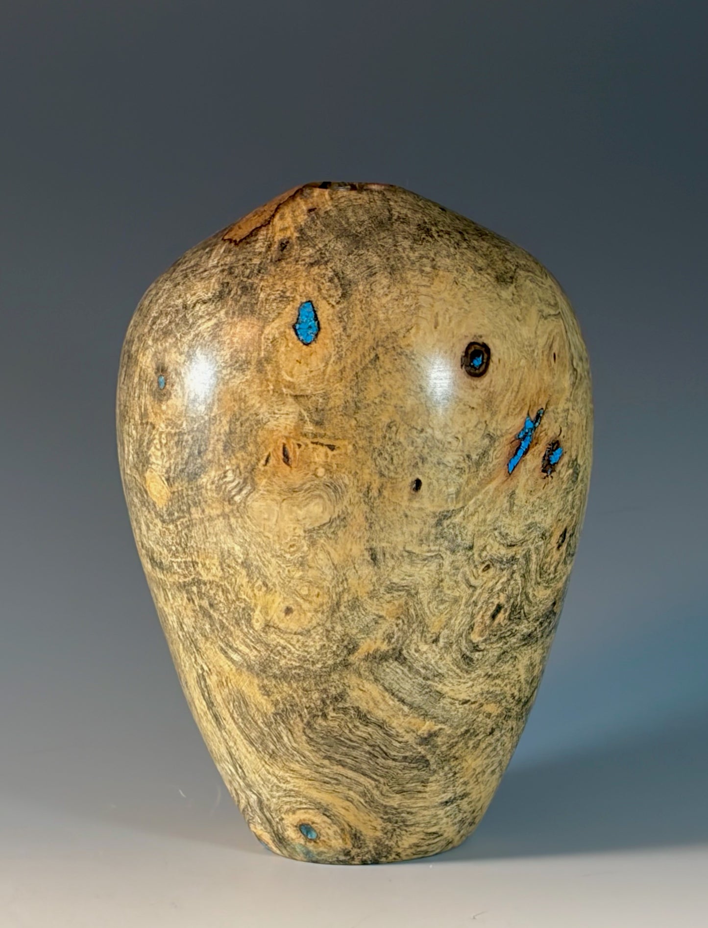 HOLLOW FORM TURNED FROM BUCKEYE BURL (2)