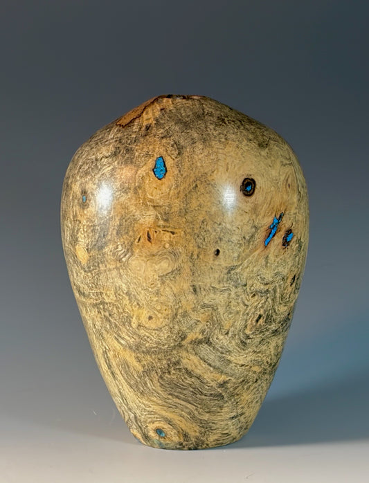 HOLLOW FORM TURNED FROM BUCKEYE BURL (2)