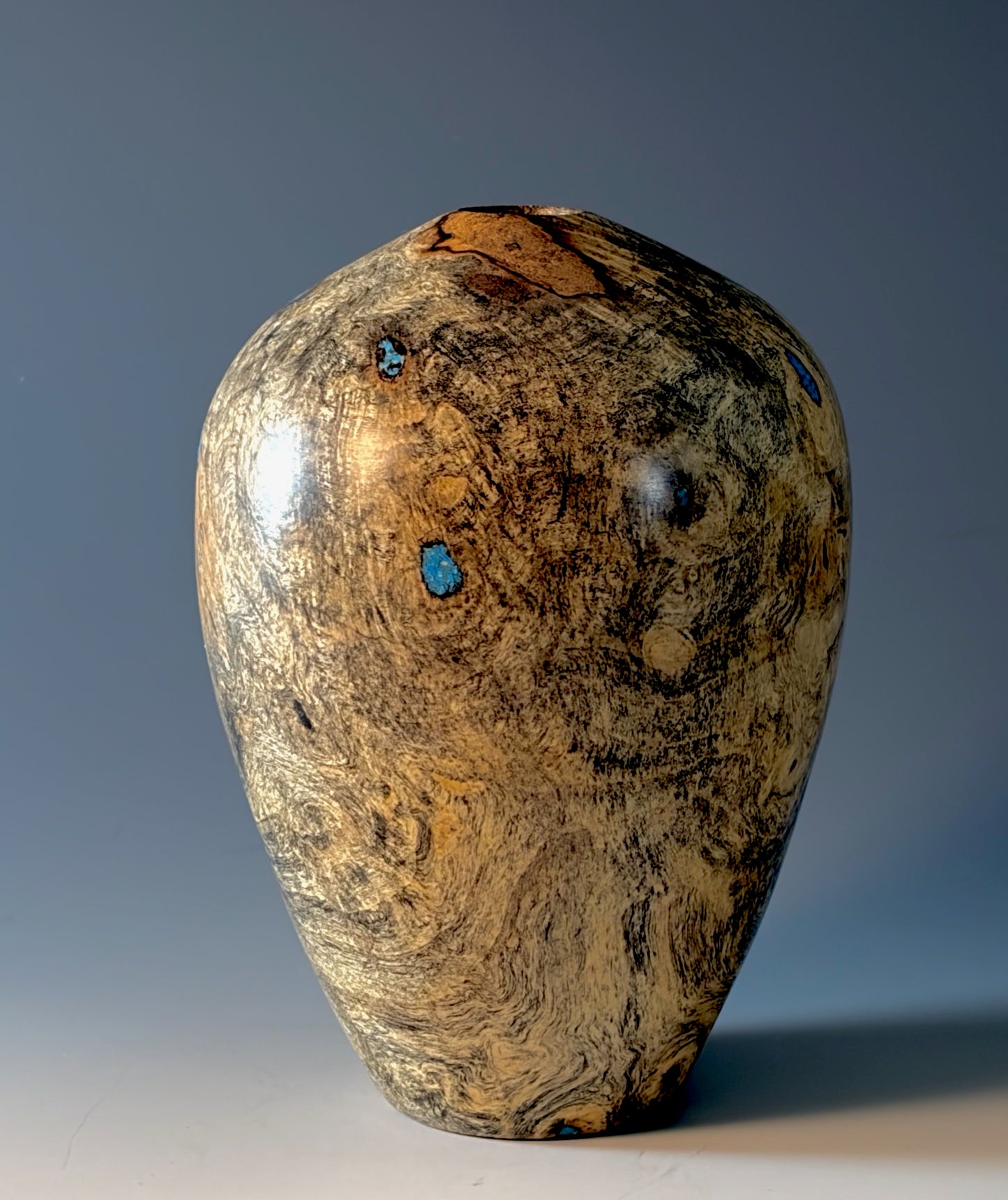 HOLLOW FORM TURNED FROM BUCKEYE BURL (2)