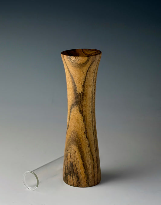 TWIG VASE TURNED FROM BOCOTE (MEXICAN ROSEWOOD)