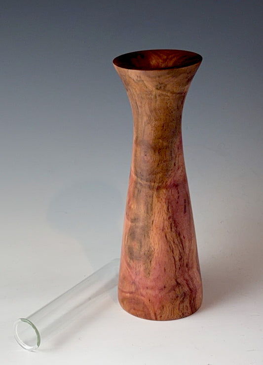 BUD VASE TURNED FROM CAMPHOR BURL