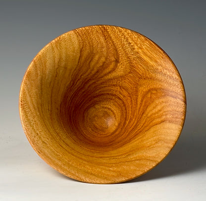 BOWL TURNED FROM CANARYWOOD