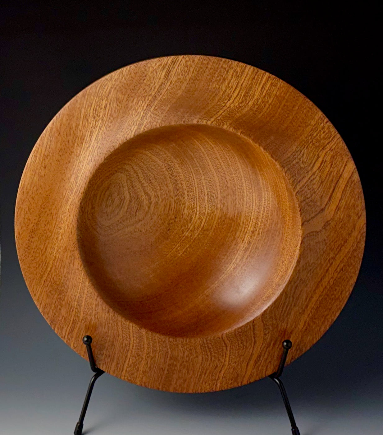 DISPLAY BOWL TURNED FROM SAPELE