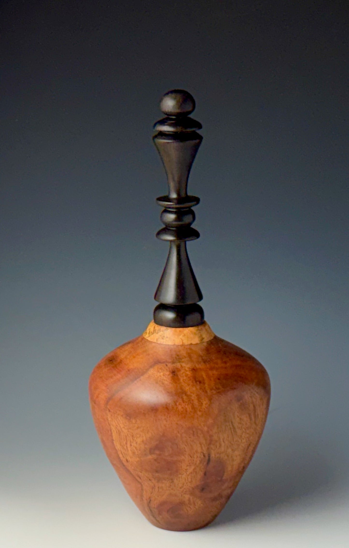 VESSEL TURNED FROM CAMPHOR BURL, MAIDOU BURL, AFRICAN BLACKWOOD