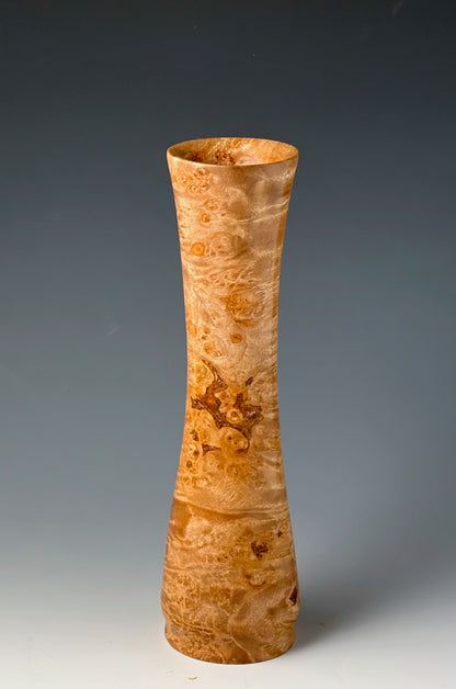 TWIG VASE TURNED FROM FINE MAPLE BURL