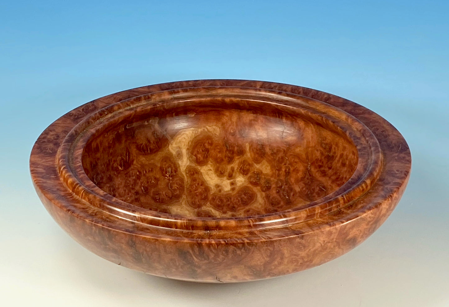 DECORATIVE BOWL TURNED FROM RED MALLEE BURL