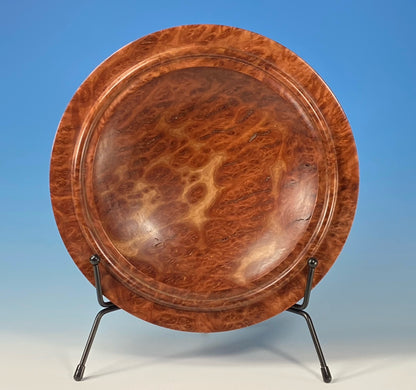 DECORATIVE BOWL TURNED FROM RED MALLEE BURL