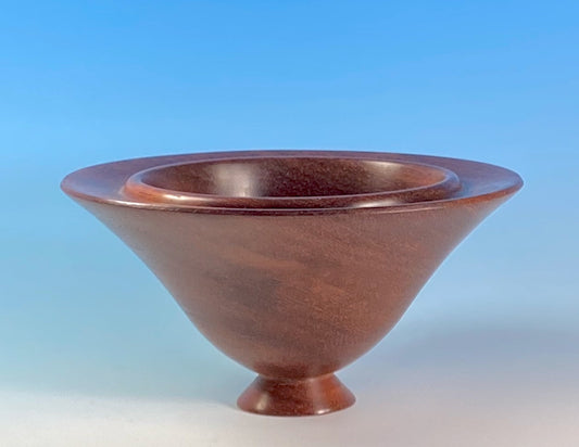 Bowl turned from Padauk