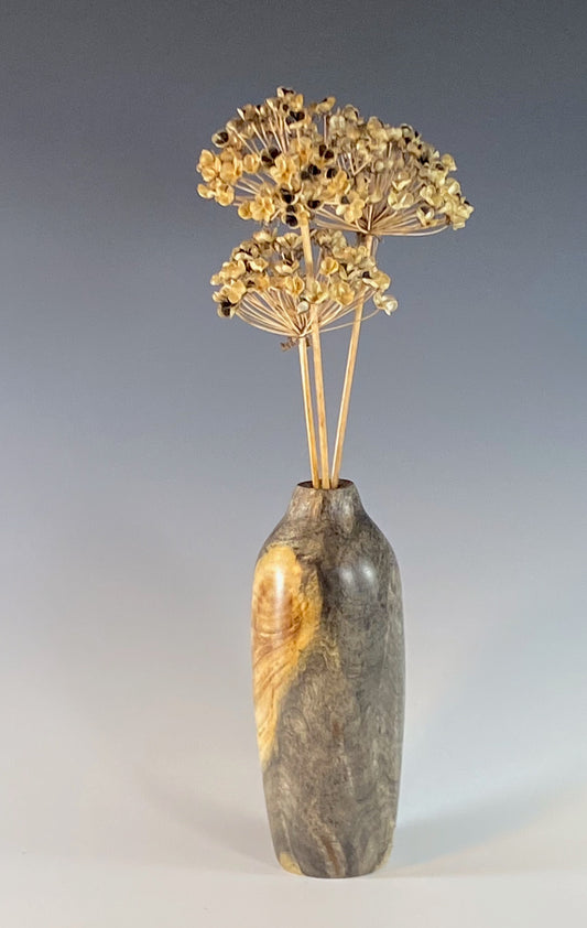 TWIG VASE TURNED FROM BUCKEYE BURL