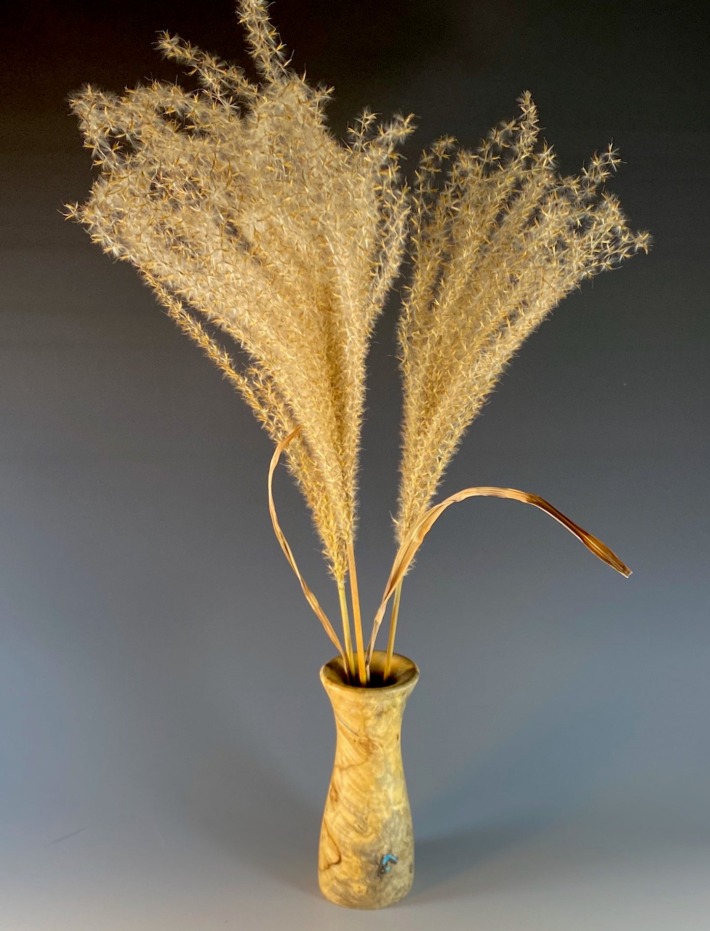 TWIG VASE TURNED FROM BUCKEYE BURL