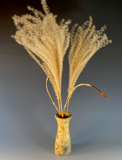 TWIG VASE TURNED FROM BUCKEYE BURL