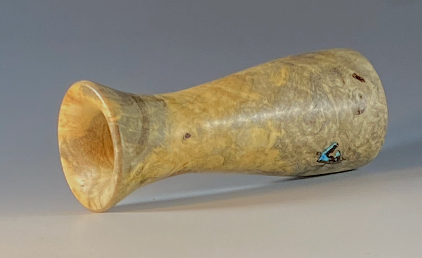 TWIG VASE TURNED FROM BUCKEYE BURL