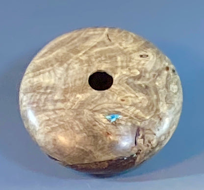 HOLLOW FORM TURNED FROM BUCKEYE BURL