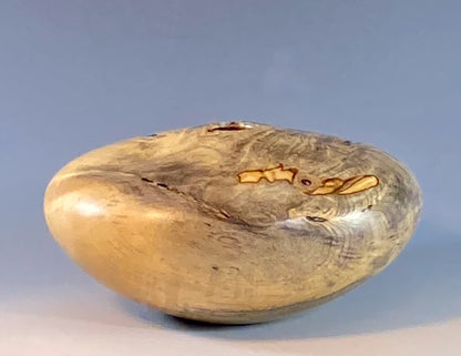 HOLLOW FORM TURNED FROM BUCKEYE BURL