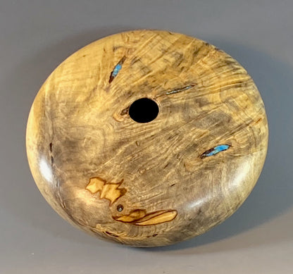 HOLLOW FORM TURNED FROM BUCKEYE BURL