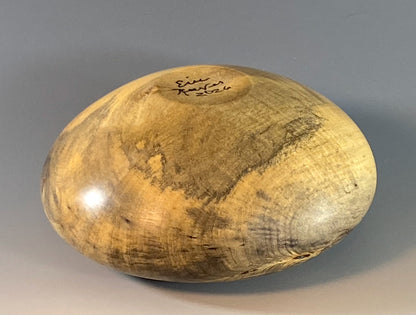 HOLLOW FORM TURNED FROM BUCKEYE BURL