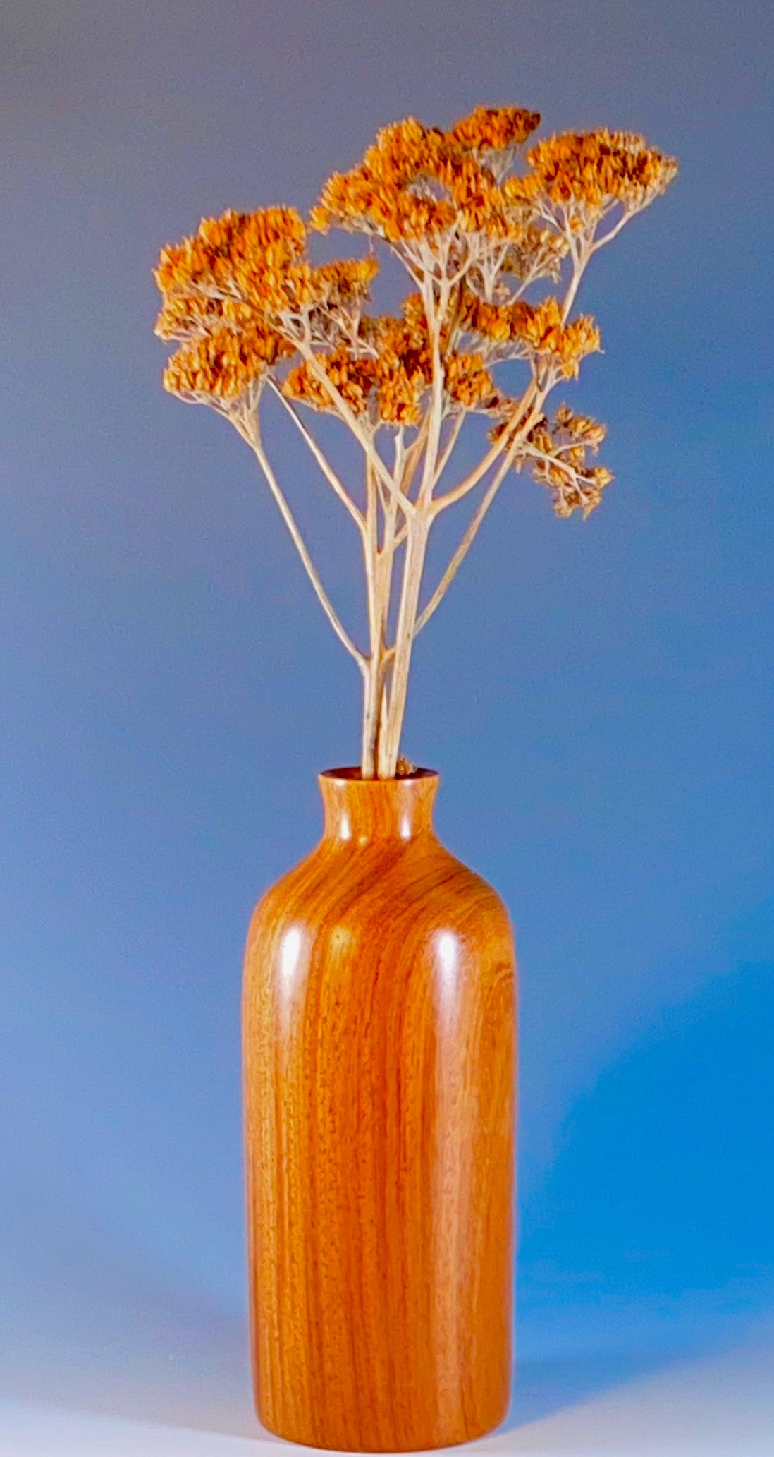 TWIG VASE TURNED FROM AFRICAN MAHOGANY