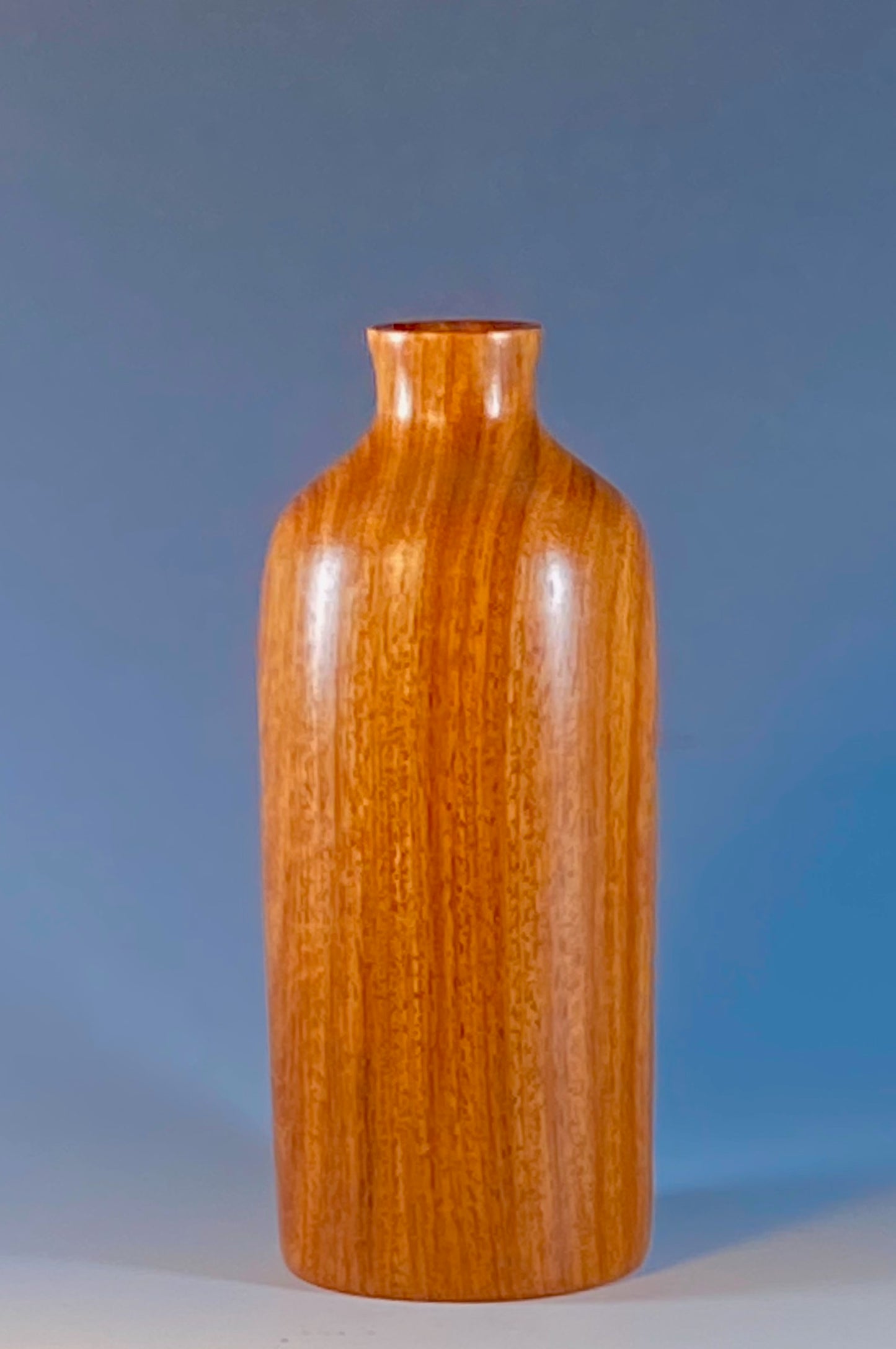 TWIG VASE TURNED FROM AFRICAN MAHOGANY