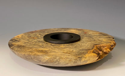ICKEBANA TURNED FROM BUCKEYE BURL,WITH NATURAL EDGE