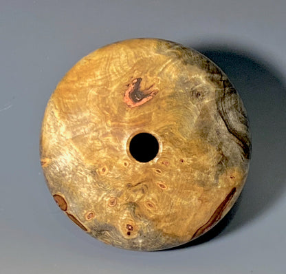 HOLLOW FORM TURNED FROM BUCKEYE BURL